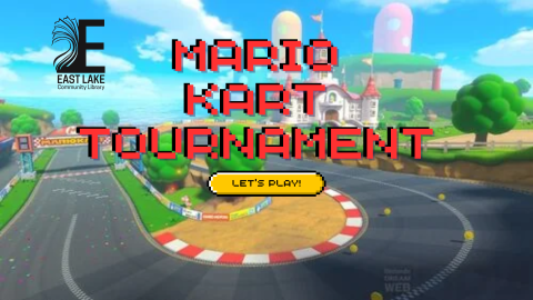 Mario Kart Tournament in big red letters.