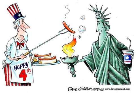 4th of July Cartoon