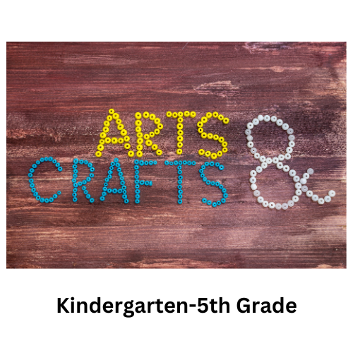 beads that spell arts and crafts, kindergarten-5th grade