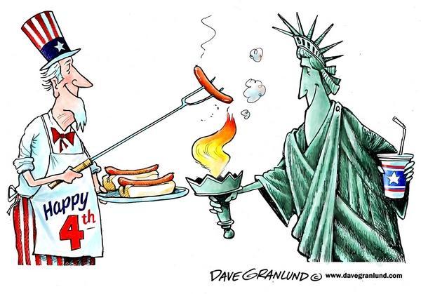 4th of July Cartoon