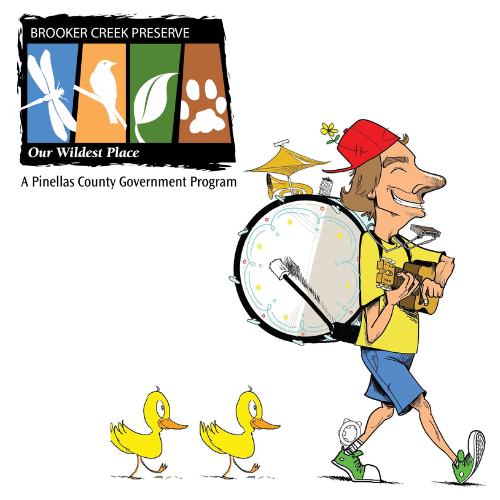 Mr. Brad image and Brooker Creek Preserve Logo