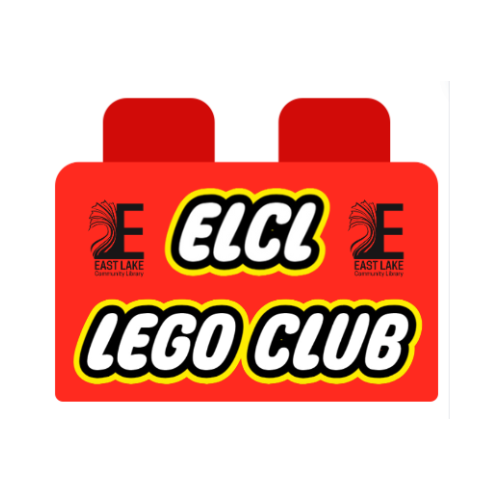Red LEGO brick that says "ELCL LEGO CLUB"